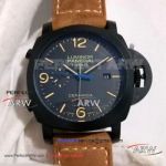 Perfect Replica Panerai Luminor chronograph Flyback - 44MM PAM00580 Black Watch 